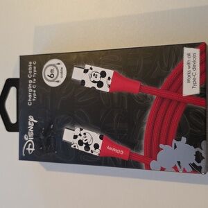 Disney Mickey Mouse Charging Cable USB-C to USB-C Phone Accessories
